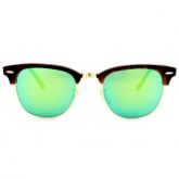 Ray-Ban RB3016 1145/19 51 Verde Espelhado Clubmaster Médio - Óculos de Sol
