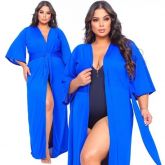 Saida Praia Longa Das Famosas Plus Size Linha Luxo Premium